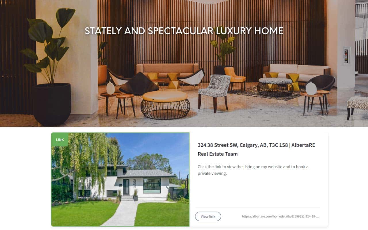 Stately Presentation Header